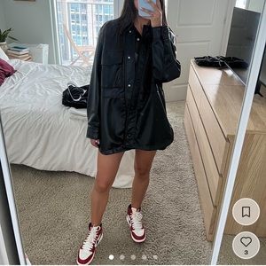 Faux leather Zara coat